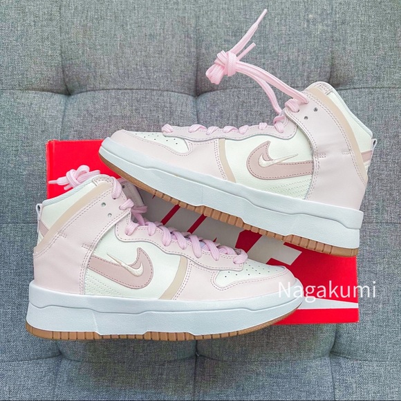 🍓🥛 Nike Dunk High strawberry milk pastel pink shoes - Picture 4 of 4